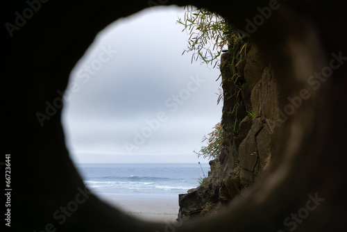 Peep Hole To Beach