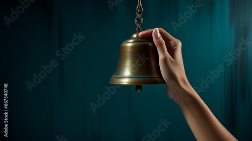 Hand Ringing a Bell