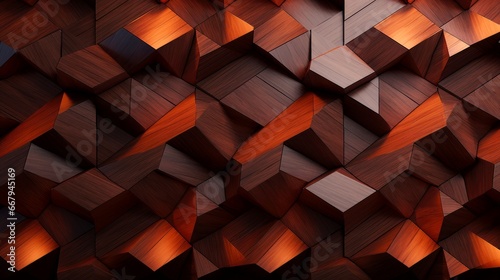Wood marquetry wall parquet, abstract pattern background