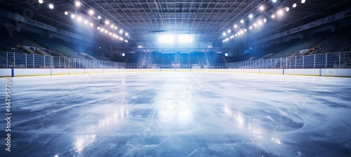 Hockey arena. Generative AI technology.
