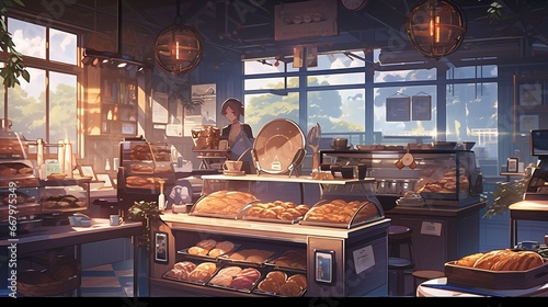 ［AI生成画像］パン屋の風景4
