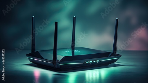 Image of a generic modern high-speed router.