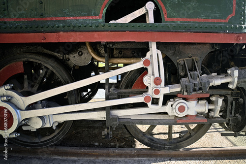 sistema de tracción de locomotora de vapor