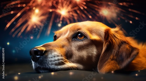 Dogs Scared of Fireworks. Tips For Dogs That Are Afraid Of Fireworks. Ways to Calm Dog During Fireworks