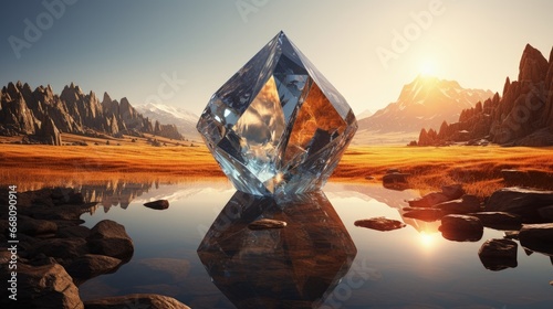Valuation vision visualizes value opportunities as a diamond reflection