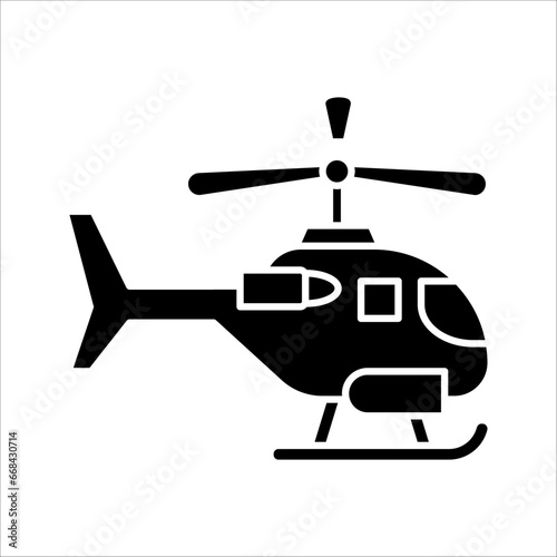 War military Helicopter Icon vector illustration on white background