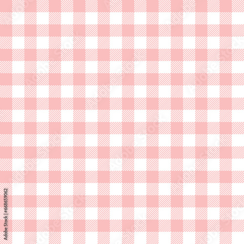 Seamless pattern with pink gingham check, plaid repeat background for school, wallpaper, backdrop, poster, flyer, social post background, png transparent.
