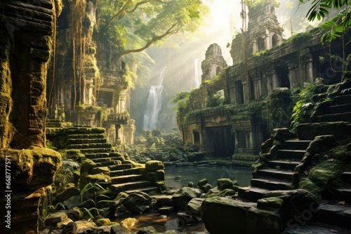 Ruins in jungle - ancient allure