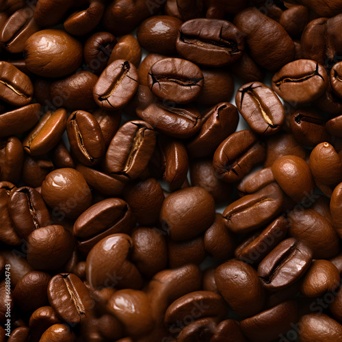 Coffee beans seamless texture photography pattern