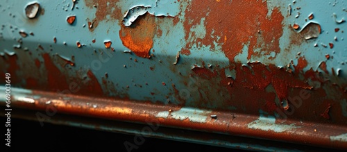 Bonnet rust falls off car