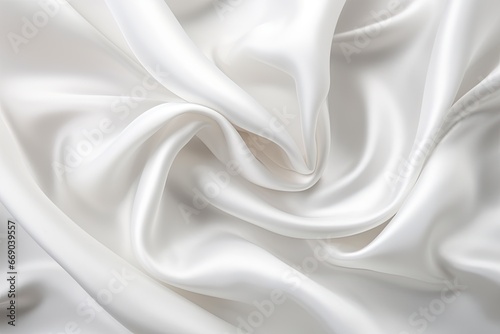 Pearl Panache: White Satin Fabric - Luxurious Backgrounds with a Touch of Elegance