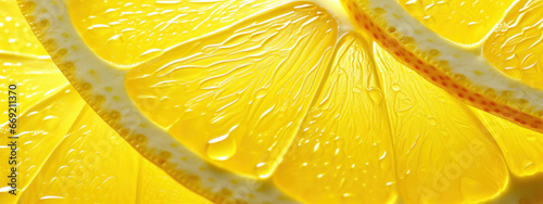 Macro shot of lemon .