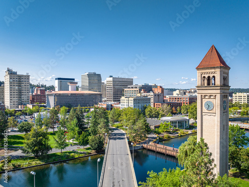 spokane landmark washington clocktower downtown