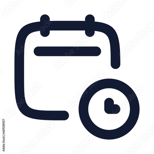 deadline icon for business and marketing