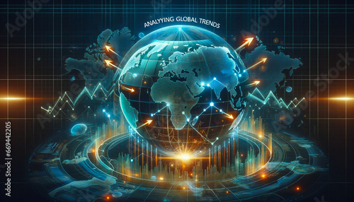 Analyzing Global Trends: Holographic World Map of Economic Ripple Effects