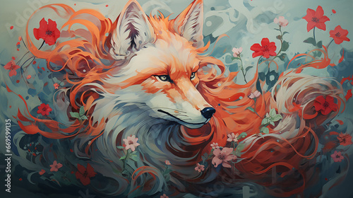 raposa arte floral 