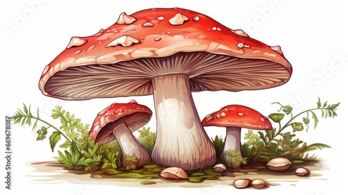 Illustration of a mushroom
