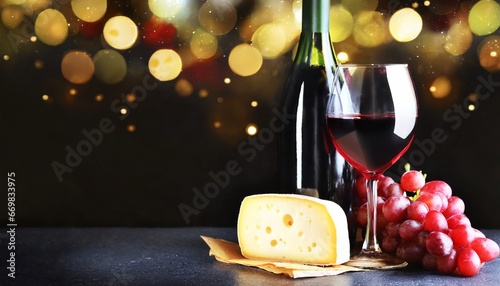 red wine and cheese