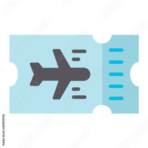 Vector Design Plane Ticket Icon Style