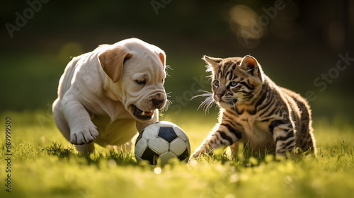 Animals playing