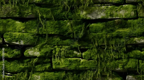 Pedras cobertas de musgo na natureza