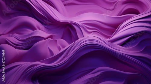 An abstract, Velvet Violet-dominated art installation that defies conventional shapes and forms.