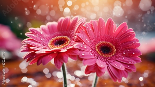 pink gerber daisies