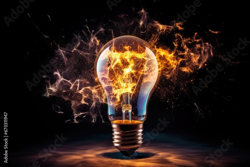 speed high taken shot bulb electric traditional explosion creativity light background crash invention conceptual creative filament technology abstract lamp glasses burn innovation energy