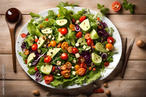 Plate of salad 