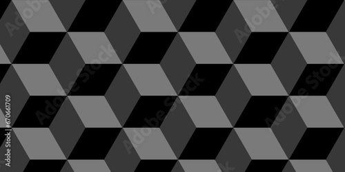 Abstract black and gray grid geometrics patterns square style minimal blank cubic. Geometric pattern illustration tile with mosaic, square and triangle wallpaper.