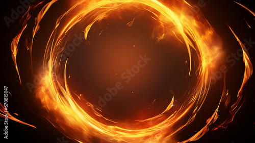 Fire background Abstract background with 3d luxury golden element