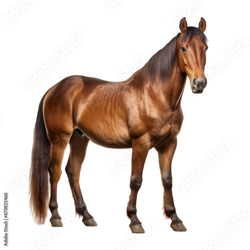 Horse on transparent background
