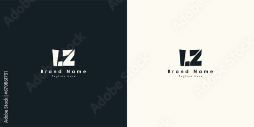 LZ Letters vector logo design