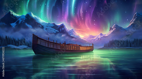Aurora Voyage Riding the Ethereal Waves of the Northern Lights