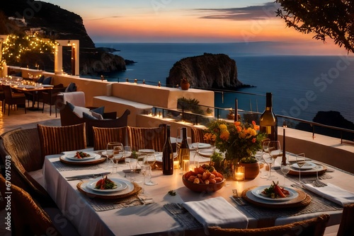 Mediterranean Cliffside Dining
