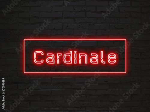 Cardinale のネオン文字