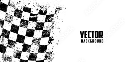 Formula 1 flag monochrome vintage background