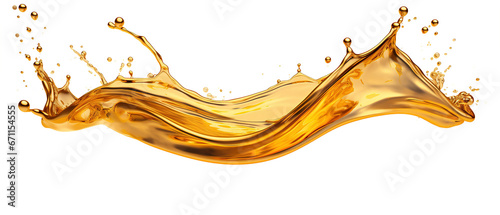 yellow oil splash