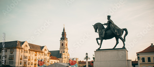 statue of Ferdinand the 1st in Oradea