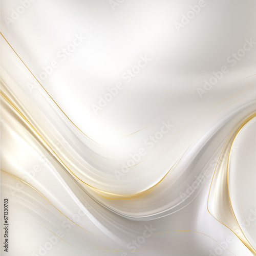 Subtle style gold hairlines frame, soft light white backlight background
