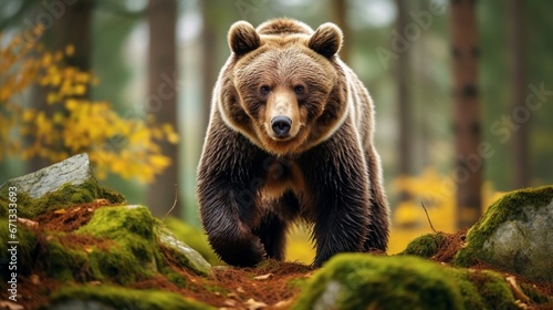 brown bear cub generated by AI