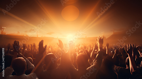 Joyous Fans Engaging with Singer at High-Energy Rock Performance.Fans Embrace the Singer in Electrifying Rock Performance 