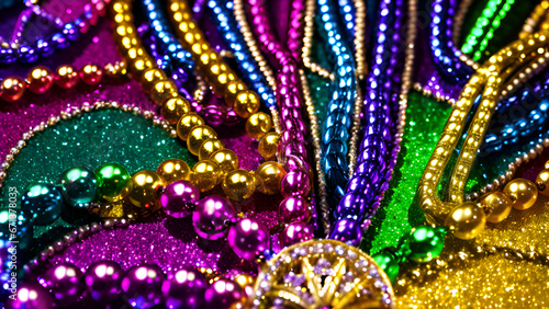 Mardi Gras beads wallpaper