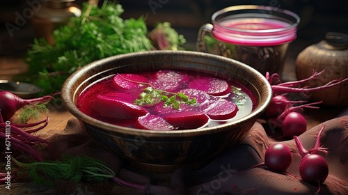 Botwinka Polish spring beetroot soup