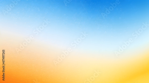 Abstract color gradient background grainy orange blue yellow white noise texture backdrop banner poster header cover design. Generative AI.