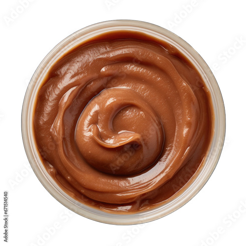 Chestnut puree isolated on transparent background