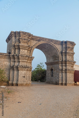 Arya Sagar Gopalpur Fort fort gate,Gopalpur, Odisha, India.