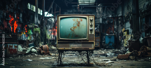 Time Capsule: Old Television Unearthed in Abandoned Factory