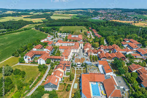 Das Kurzentrum von Bad Griesbach im Rottal im Luftbild