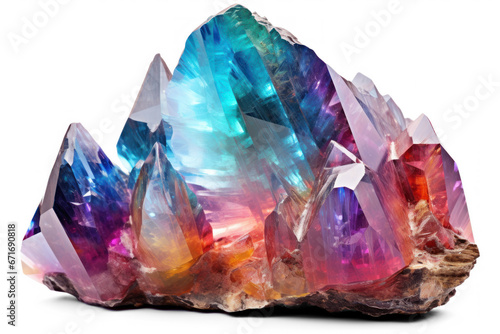 gem stone isolated on transparent background with shadow , png